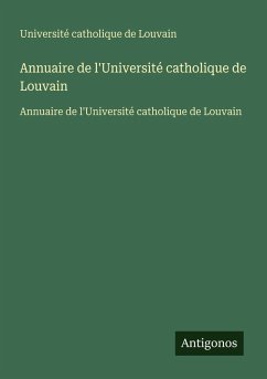 Cover Annuaire de l'Université catholique de Louvain