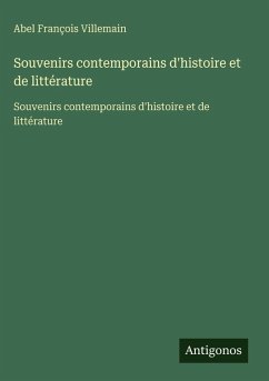 Cover Souvenirs contemporains d'histoire et de littérature