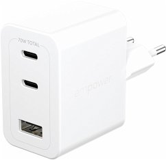 Cover PanzerGlass empower 70W Charger 2x USB-C 1x USB-A White