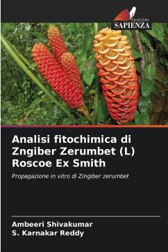 Cover Analisi fitochimica di Zngiber Zerumbet (L) Roscoe Ex Smith