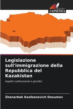 Cover Legislazione sull'immigrazione della Repubblica del Kazakistan