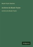 Archives du Musée Teyler