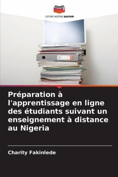 Cover Préparation à l'apprentissage en ligne des étudiants suivant un enseignement à distance au Nigeria