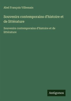 Cover Souvenirs contemporains d'histoire et de littérature
