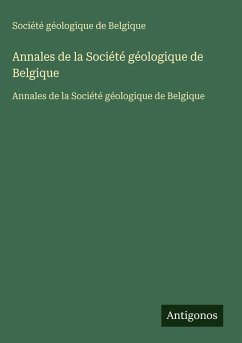 Cover Annales de la Société géologique de Belgique