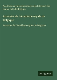 Cover Annuaire de l'Académie royale de Belgique
