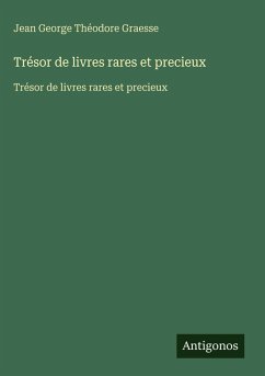 Cover Trésor de livres rares et precieux