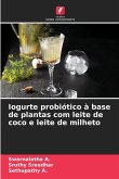 Iogurte probiótico à base de plantas com leite de coco e leite de milheto