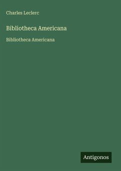 Cover Bibliotheca Americana