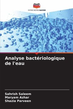 Cover Analyse bactériologique de l'eau