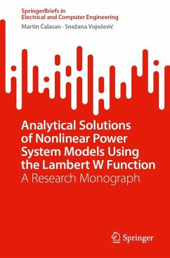 Cover Analytical Solutions of Nonlinear Power System Models Using the Lambert W Function