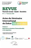 Actes du Séminaire International de Dakar (SID 2015-2021)