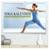 Yoga Kalender - Übungen und Meditation für jeden Monat (hochwertiger Premium Wandkalender 2026 DIN A2 quer), Kunstdruck in Hochglanz