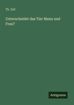 Unterscheidet das Tier Mann und Frau? Cover Unterscheidet das Tier Mann und Frau?