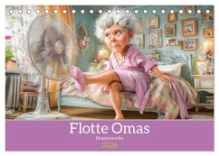 Flotte Omas - Humorwerke (Tischkalender 2026 DIN A5 quer), CALVENDO Monatskalender - Calvendo;Brunner-Klaus, Liselotte