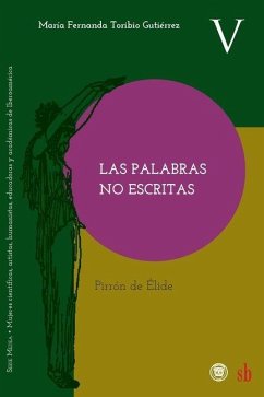 Cover Las palabras no escritas. Pirrón de Élide