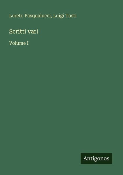 Scritti vari Scritti vari