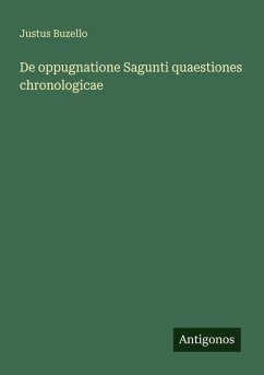 Cover De oppugnatione Sagunti quaestiones chronologicae