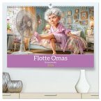 Flotte Omas - Humorwerke (hochwertiger Premium Wandkalender 2026 DIN A2 quer), Kunstdruck in Hochglanz