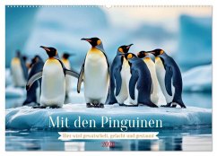 Cover Mit den Pinguinen (Wandkalender 2026 DIN A2 quer), CALVENDO Monatskalender