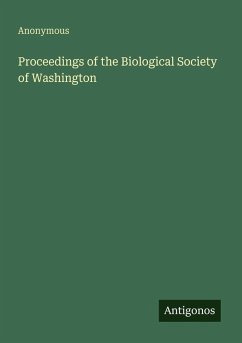 Cover Proceedings of the Biological Society of Washington
