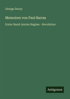 Cover Memoiren von Paul Barras