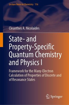Cover State- and Property-Specific Quantum Chemistry and Physics I