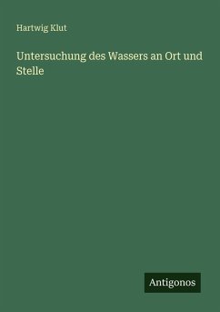 Cover Untersuchung des Wassers an Ort und Stelle