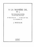 A la maničre de ... vol.2 pour caisse-claire et accessoires et piano (triangle, tambour de basque)