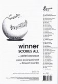 Winner Scores All for Descant Recorder -Piano Acc. Piano Accompaniment Buch