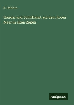 Cover Handel und Schifffahrt auf dem Roten Meer in alten Zeiten