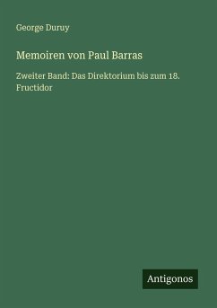 Cover Memoiren von Paul Barras