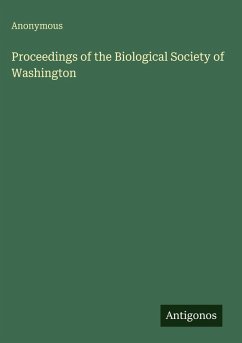 Cover Proceedings of the Biological Society of Washington