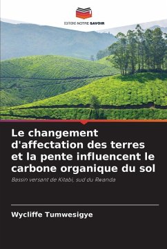 Le changement d'affectation des terres et la pente influencent le carbone organique du sol - Tumwesigye, Wycliffe Le changement d'affectation des terres et la pente influencent le carbone organique du sol - Tumwesigye, Wycliffe
