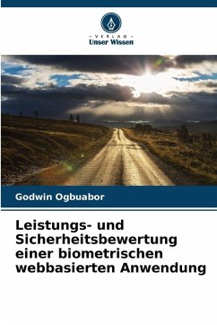 Cover Leistungs- und Sicherheitsbewertung einer biometrischen webbasierten Anwendung