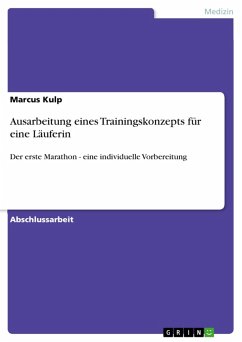 Cover Ausarbeitung eines Trainingskonzepts für eine Läuferin (eBook, PDF)