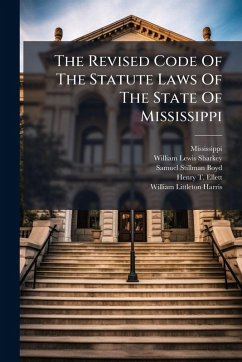 Cover The Revised Code Of The Statute Laws Of The State Of Mississippi