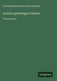 Archivio glottologico italiano Archivio glottologico italiano