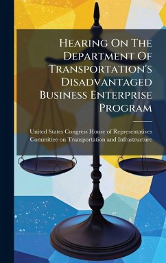 Cover Hearing On The Department Of Transportation's Disadvantaged Business Enterprise Program