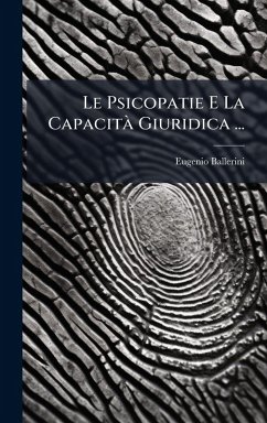 Cover Le Psicopatie E La CapacitÃ Giuridica ...