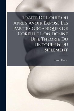 TraitÃ(c) De L'ouie Ou Apre's Avoir ExposÃ(c) Les Parties Organiques De L'oreille L'on Donne Une ThÃ(c)orie Du Tintouin & Du Siflement - Esteve, Louis TraitÃ(c) De L'ouie Ou Apre's Avoir ExposÃ(c) Les Parties Organiques De L'oreille L'on Donne Une ThÃ(c)orie Du Tintouin & Du Siflement - Esteve, Louis