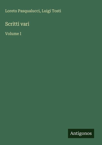 Scritti vari Scritti vari