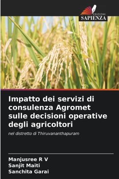 Cover Impatto dei servizi di consulenza Agromet sulle decisioni operative degli agricoltori