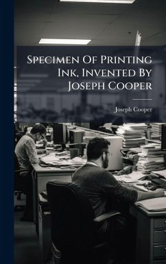 Specimen Of Printing Ink, Invented By Joseph Cooper - (Printer, Joseph Cooper