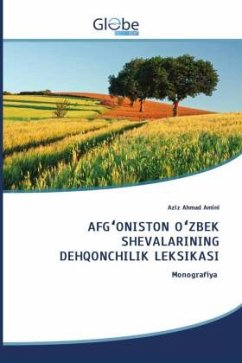 AFG¿ONISTON O¿ZBEK SHEVALARINING DEHQONCHILIK LEKSIKASI