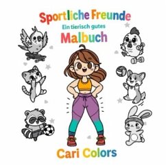 Cover Sportliche Freunde - Ein tierisch gutes Malbuch
