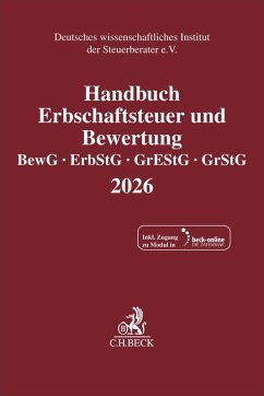 Cover Handbuch Erbschaftsteuer und Bewertung 2026. BewG, ErbStG, GrEStG, GrStG 2026
