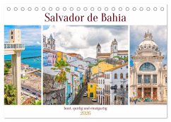 Salvador de Bahia - bunt, quirlig und einzigartig (Tischkalender 2026 DIN A5 quer), CALVENDO Monatskalender
