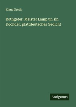 Cover Rothgeter: Meister Lamp un sin Dochder: plattdeutsches Gedicht