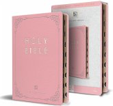 KJV Holy Bible, Large Print Handy Size Format, Pink Premium Imitation Leather with Ribbon Marker, Red Letter, Thumb Index KJV Holy Bible, Large Print Handy Size Format, Pink Premium Imitation Leather with Ribbon Marker, Red Letter, Thumb Index